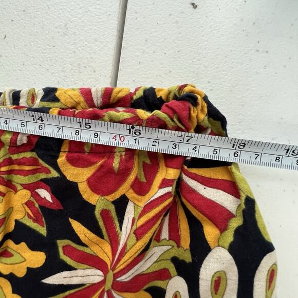 Harem Pants Floral Cotton Fabric Hippie Baggy Boho Pleated OS - Picture 8 of 10